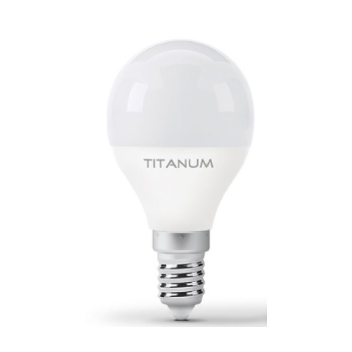 Лампочка TITANUM G45 6W E14 4100K 220V Фото