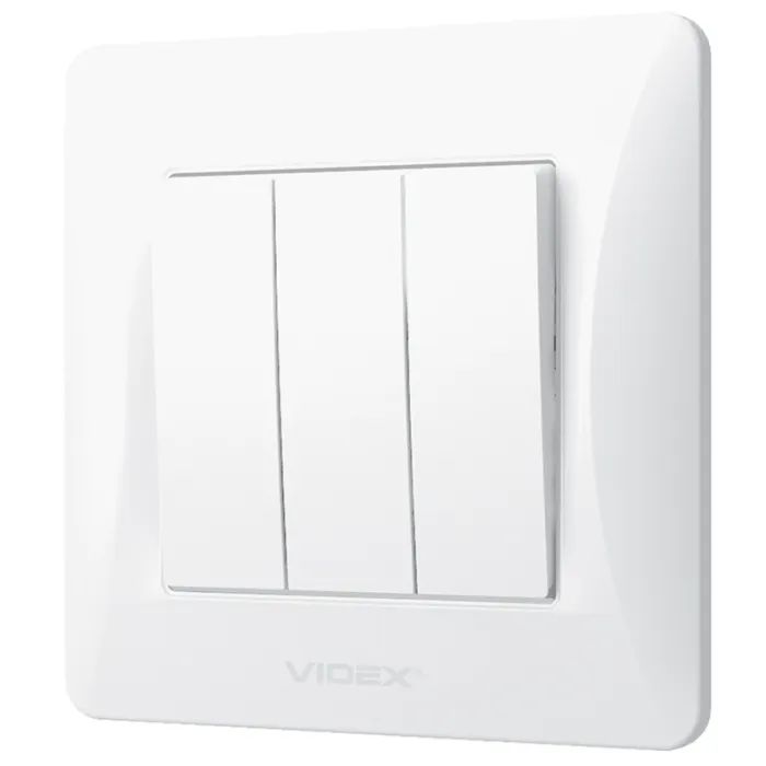 Выключатель Videx BINERA 3кл белый Фото