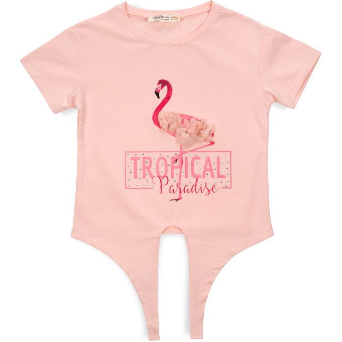 Футболка детская Smile с фламинго Фото