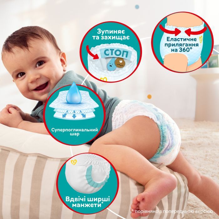 Подгузники Pampers трусики Pants Junior Размер 5 (12-17 кг) 152 шт Фото 3