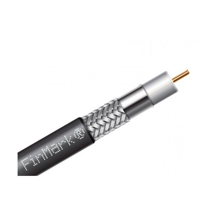 Кабель телевизионный FinMark RG-690, CCS, 100м, black Фото