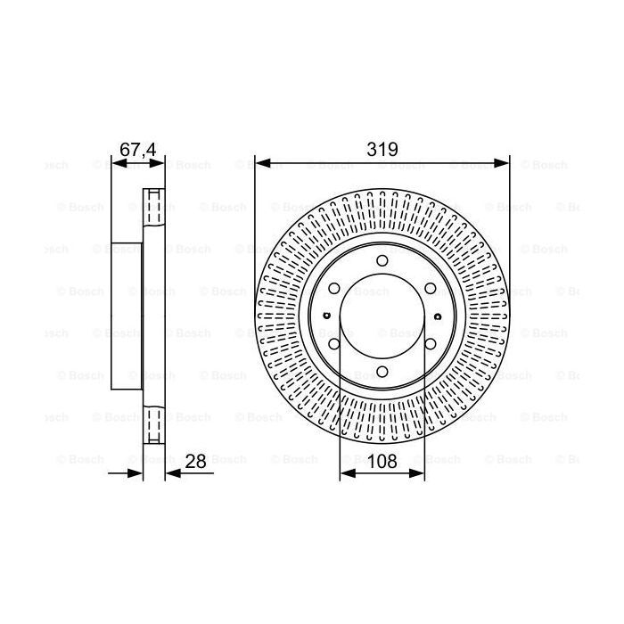 Тормозной диск Bosch 0 986 479 W47 Фото