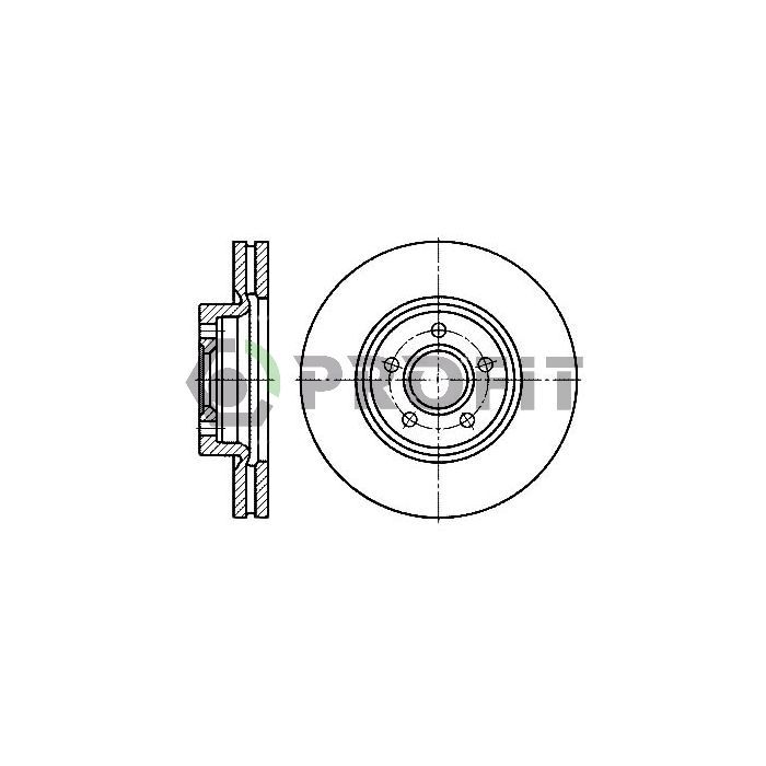 Тормозной диск Profit 5010-1225 Фото