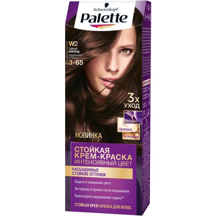 Краска для волос Palette 3-65 Темний шоколад 110 мл Фото