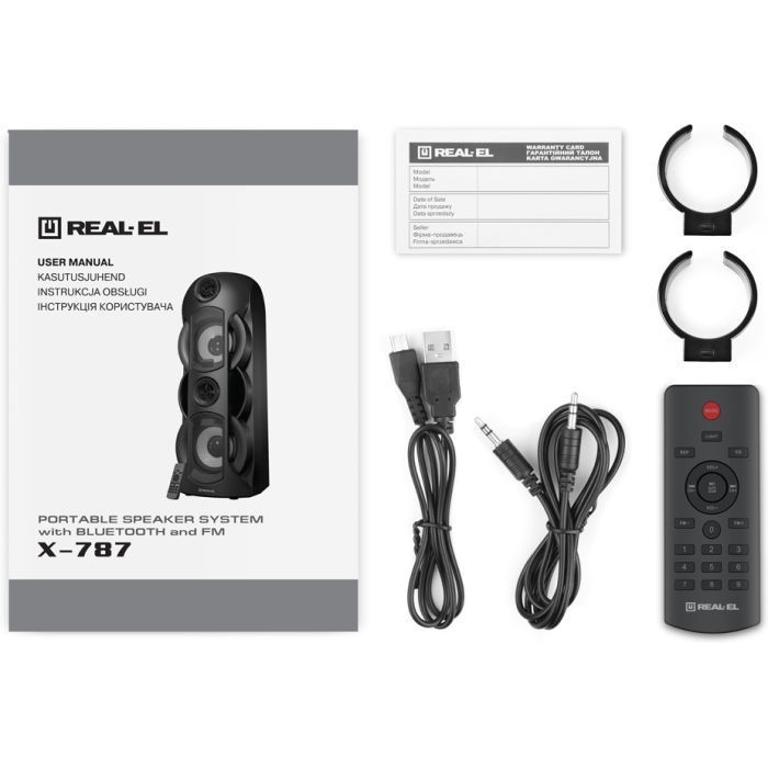 Акустическая система REAL-EL X-787 Black Фото 9