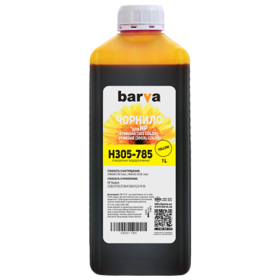 Чернила Barva HP 305 1 л, Yellow Фото