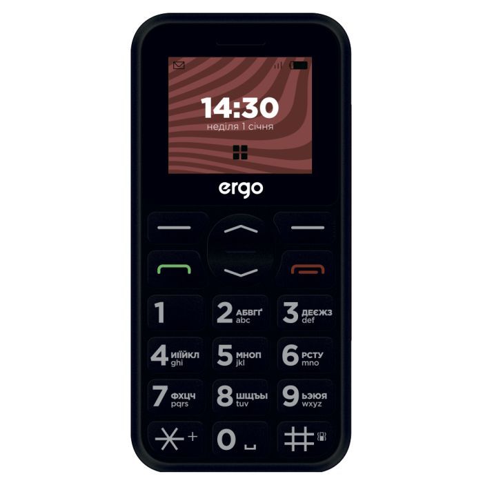 Мобильный телефон Ergo R181 Black Фото