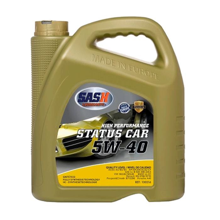 Моторное масло SASH STATUS CAR 5W40 4л Фото