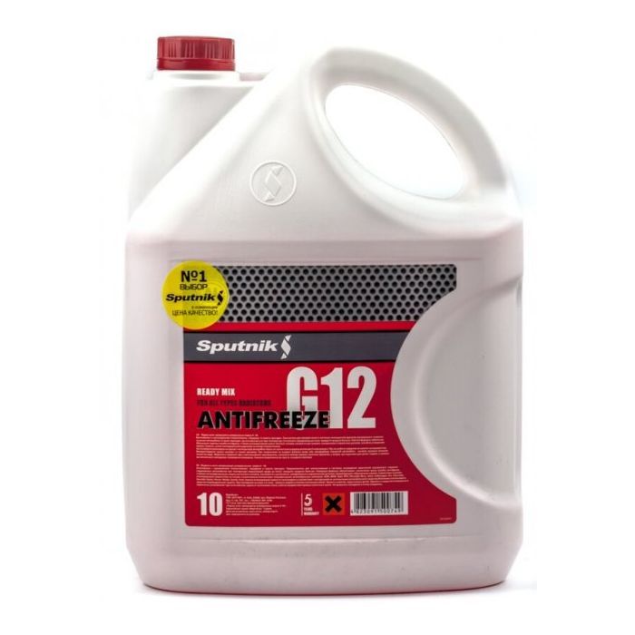 Антифриз SPUTNIK G12 10л красный Фото