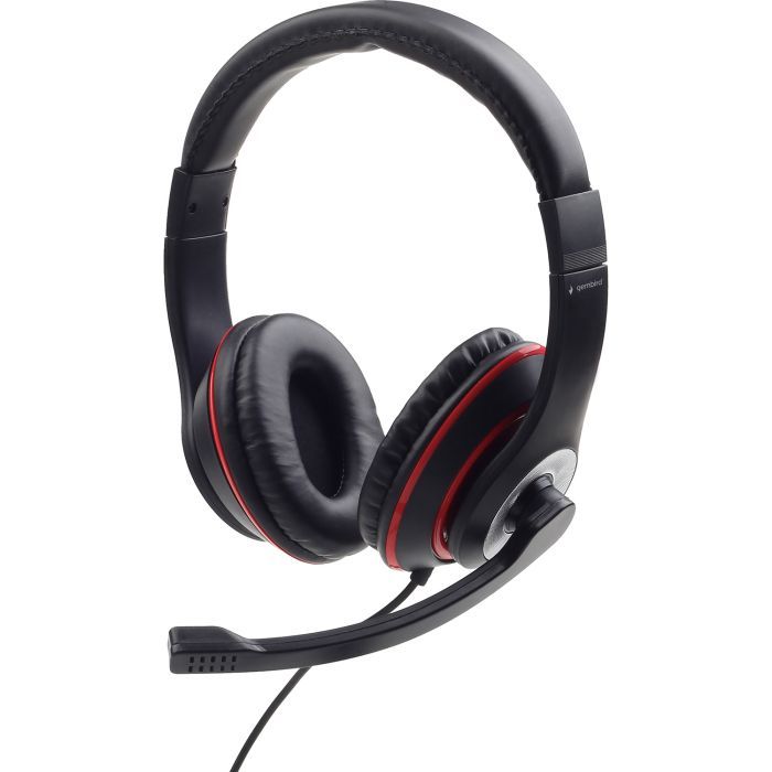 Наушники Gembird MHS-03-BKRD Black/Red Фото
