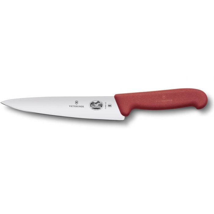 Кухонный нож Victorinox Fibrox Carving 25 см Red Фото