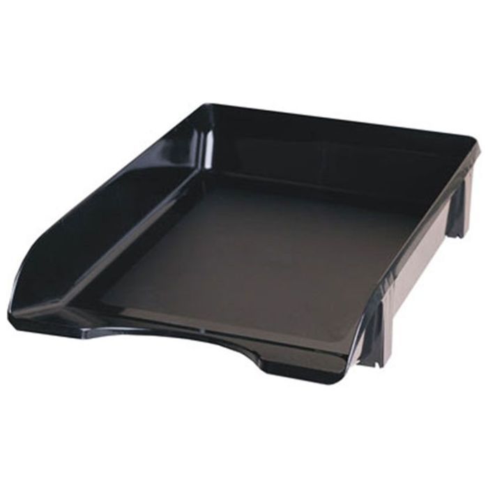 Лоток для бумаг КіП горизонтальный, черный Фото