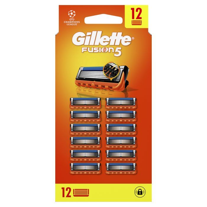 Сменные кассеты Gillette Fusion5 12 шт. Фото