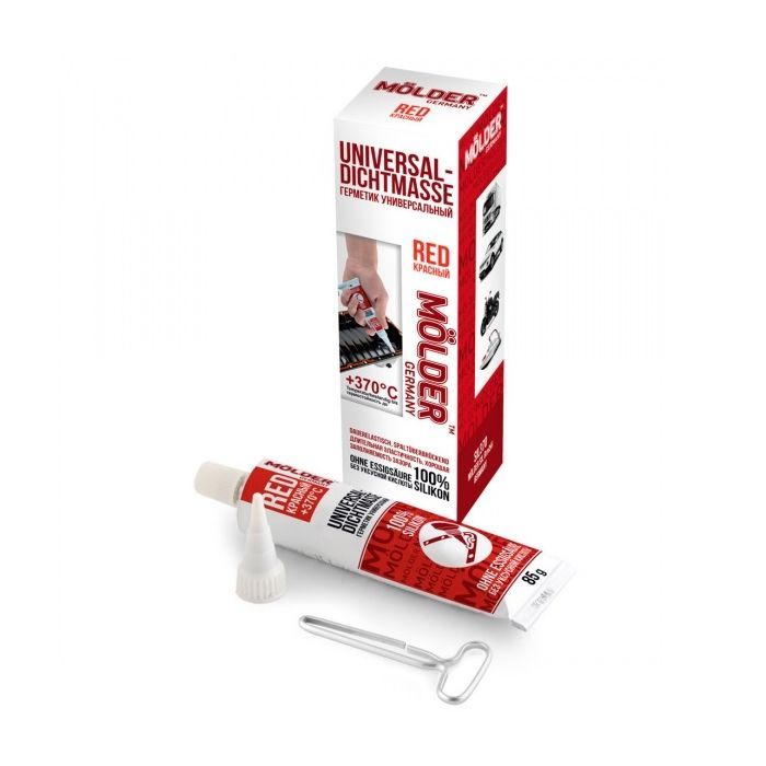 Герметик автомобильный MOLDER UNIVERSAL-DICHTMASSE RED 85г +370С Фото
