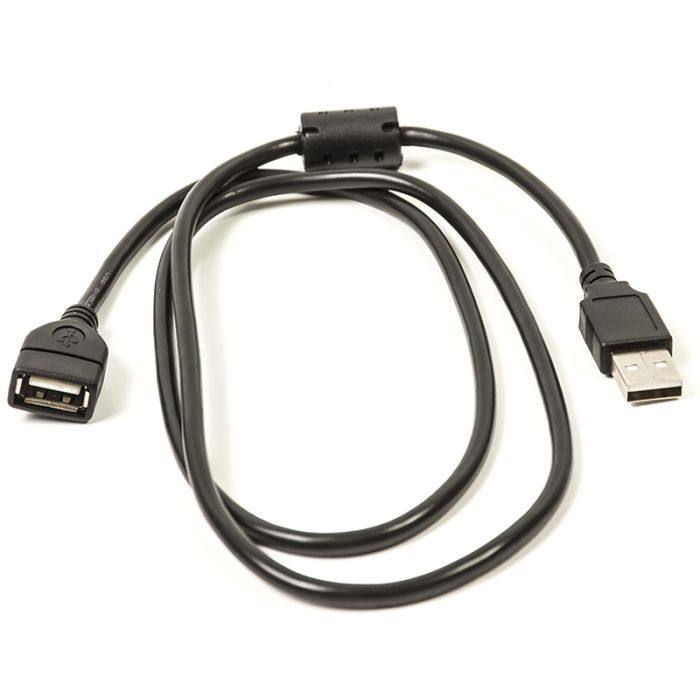 Дата кабель PowerPlant USB 2.0 AM/AF 1.0m ferrite Фото