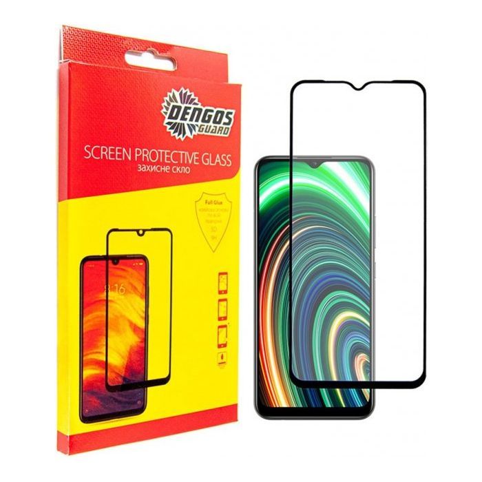 Стекло защитное Dengos Full Glue Realme C25y Фото