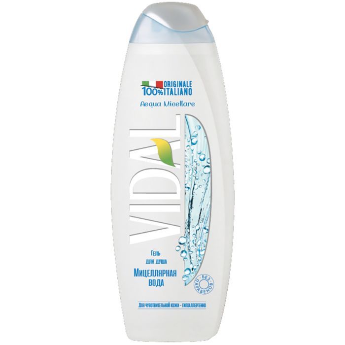 Гель для душа Vidal Мицеллярная вода 500 мл Фото