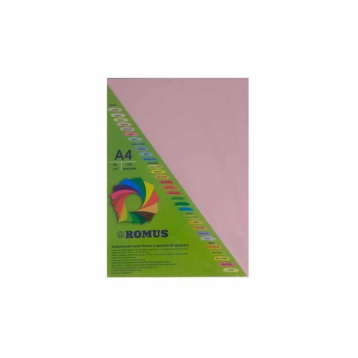 Бумага Romus A4 80 г/м2 100sh Pink flamingo Фото