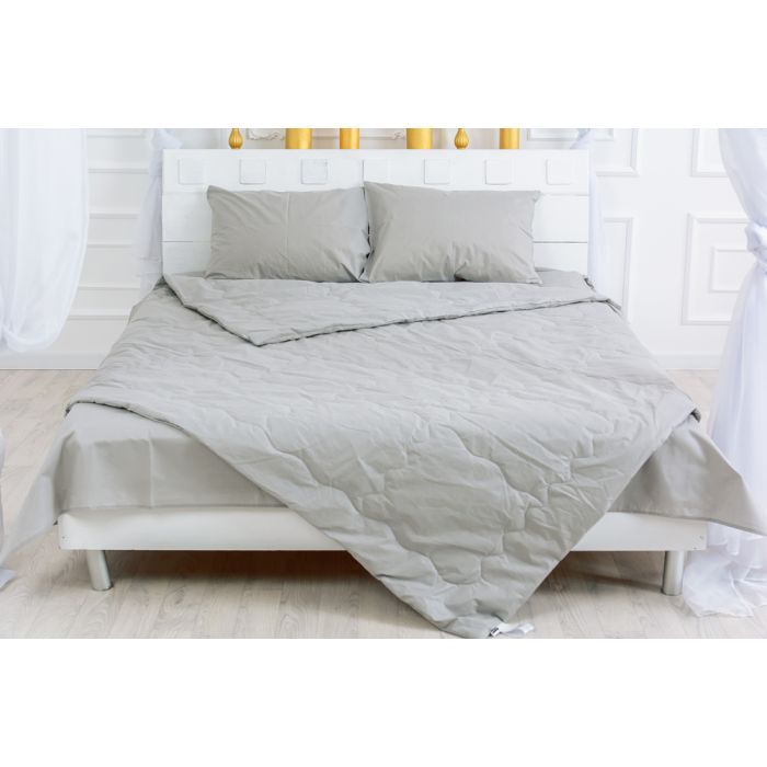 Одеяло MirSon шерстяное Летнее 2388 Light Gray 155x215 Фото