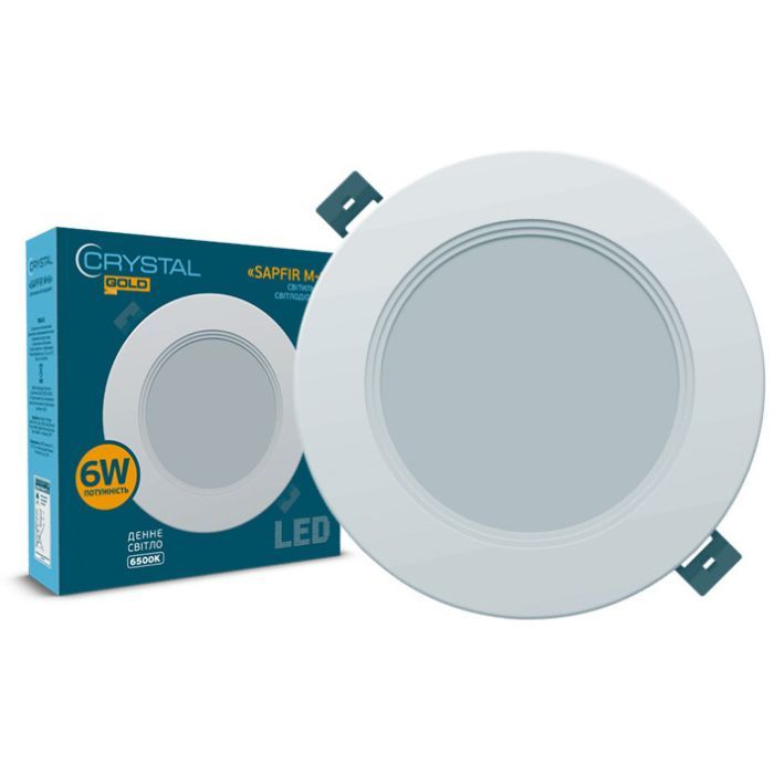Светильник CRYSTAL GOLD SAPFIR M- 6W 6500K Фото