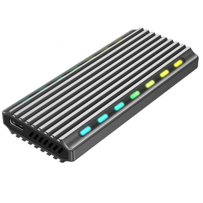 Карман внешний Gembird M.2 (NGFF), USB 3.1, black Фото