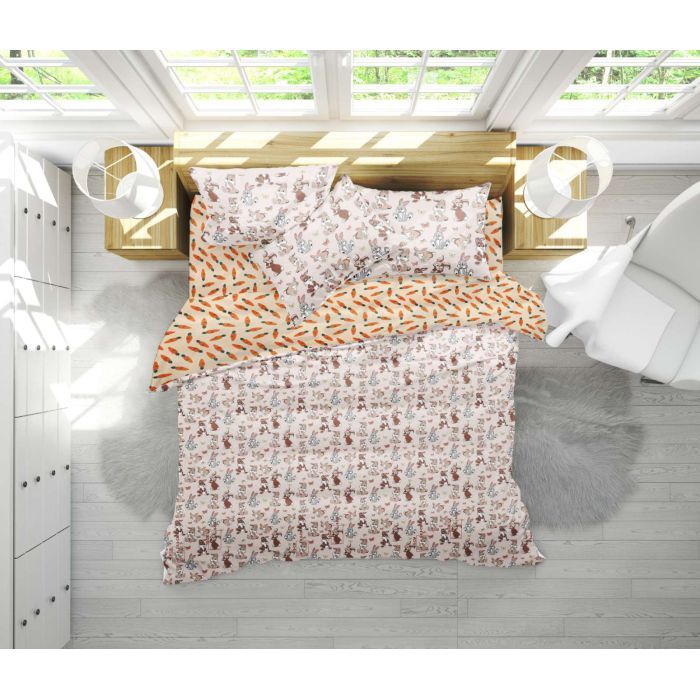 Постельное белье MirSon Бязь 17-0530 Bambi Євро Фото
