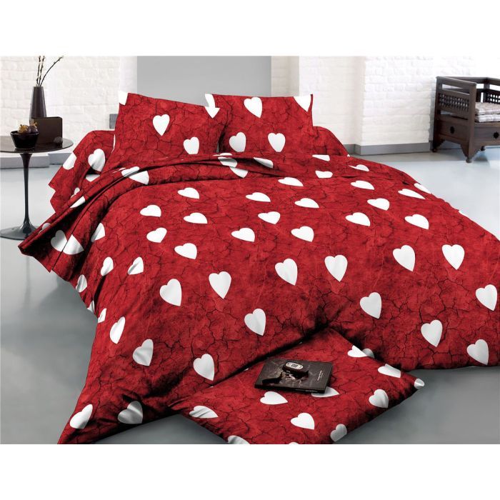 Постельное белье MirSon Сатин 22-1275-1 Marble heart 200х220 Фото