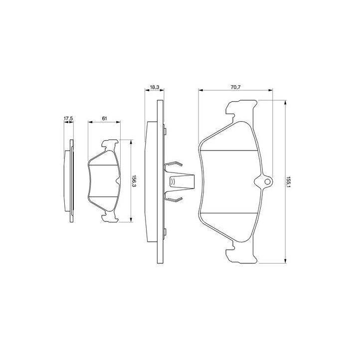 Тормозные колодки Bosch 0 986 461 129 Фото