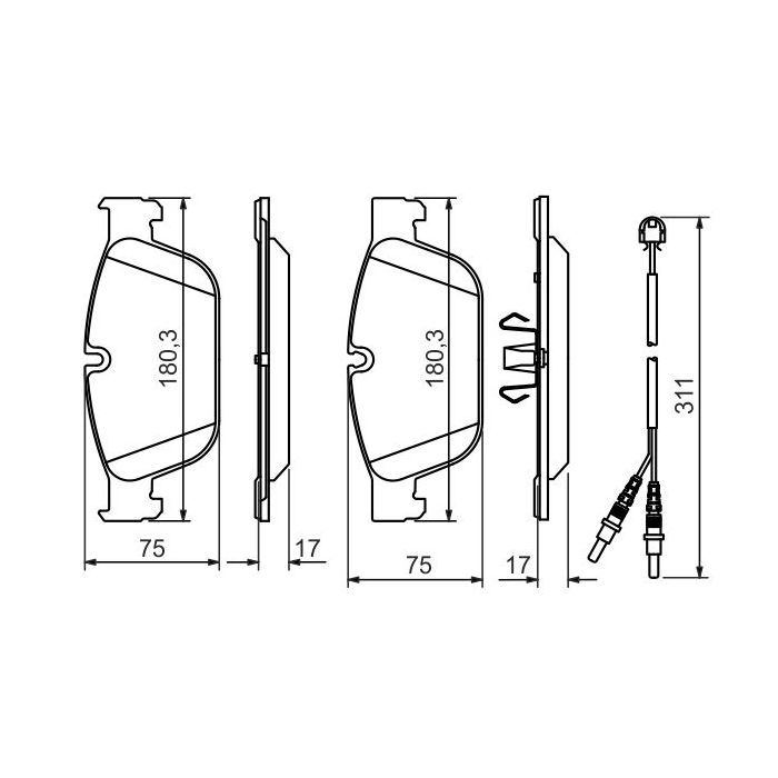 Тормозные колодки Bosch 0 986 494 526 Фото