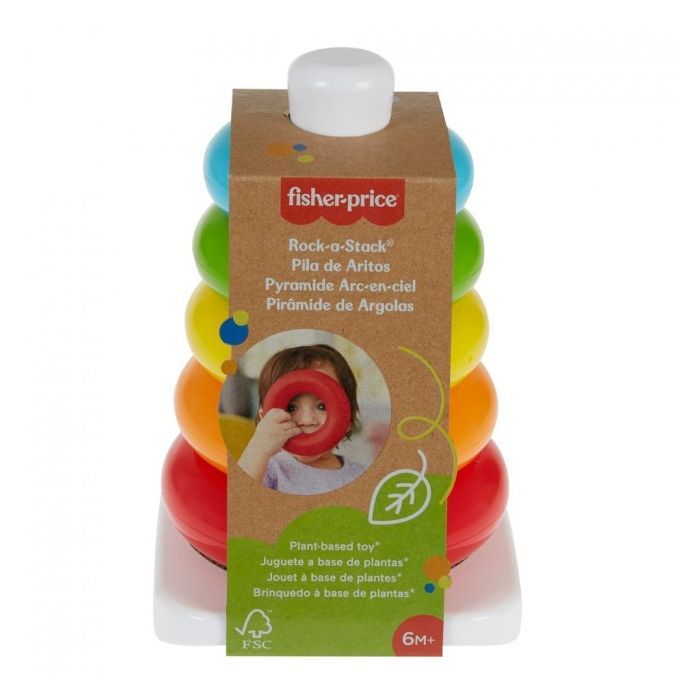 Развивающая игрушка Fisher-Price Пірамідка з еко-матеріалів Фото 6