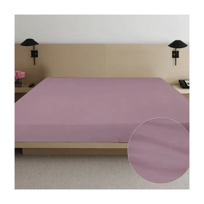 Простынь Ярослав сатин 07 лиловый 145х215 Фото