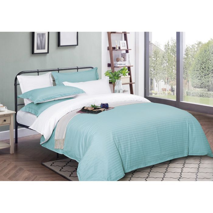 Пододеяльник MirSon Satin Stripe 30-0013 + 30-0001 Gilberta 200х220 см Фото