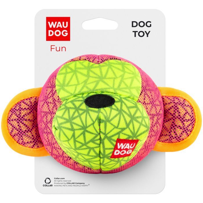 Игрушка для собак WAUDOG Fun Мавпа 16х10 см рожева Фото