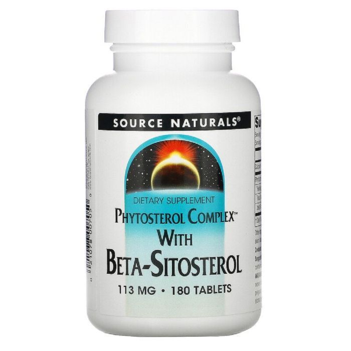 Травы Source Naturals Бета-Сітостерол 113мг, 180 таблеток Фото