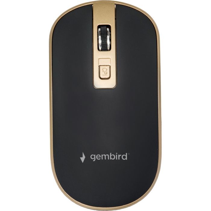Мышка Gembird MUSW-4B-06-BG Wireless Black-Gold Фото