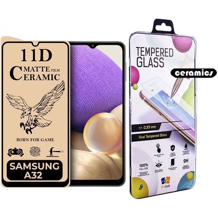 Стекло защитное Drobak Matte Ceramics Samsung Galaxy A32 4G Фото