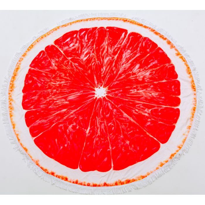 Полотенце MirSon пляжное №5056 Summer Time Grapefruit 150x150 см Фото