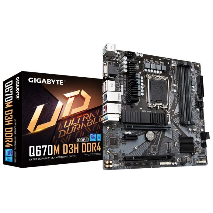 Материнская плата GIGABYTE Q670M D3H DDR4 Фото