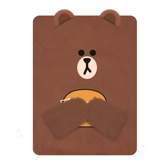 Блокнот Yes Пухнастий Line Friends Brown , 80 аркушів Лінія Фото