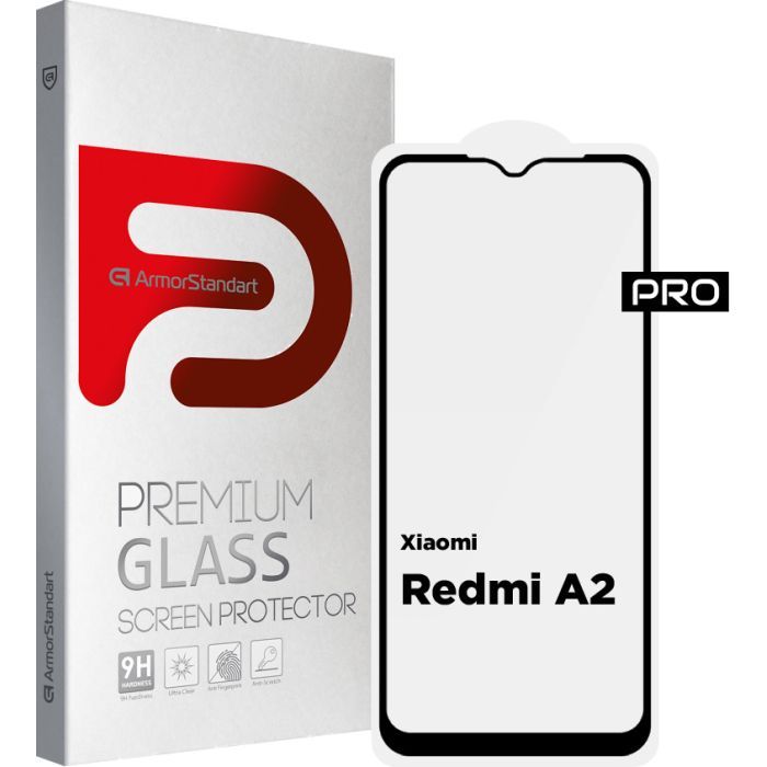 Стекло защитное Armorstandart Pro Xiaomi Redmi A2 Black Фото