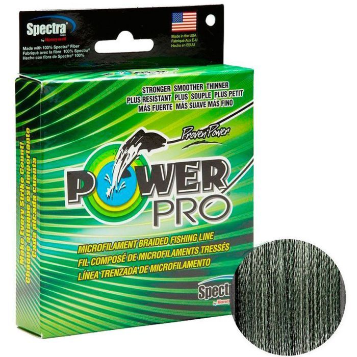 Шнур Power Pro Moss Green 275m 0.19mm 28.6lb/13.0kg Фото