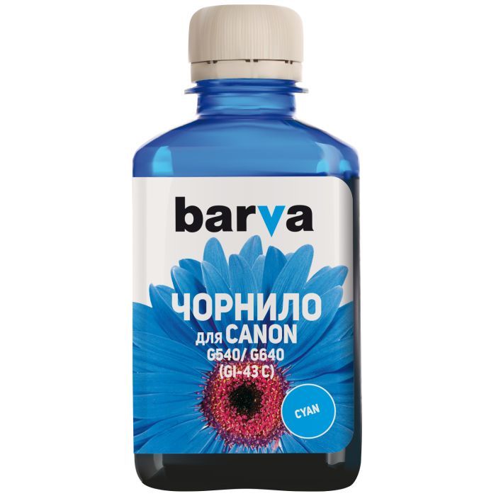 Чернила Barva Canon GI-43 180 мл, cyan Фото
