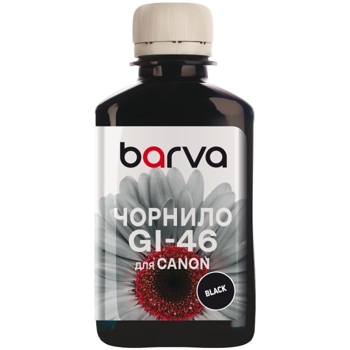 Чернила Barva Canon GI-46 180 мл, pigm. black Фото