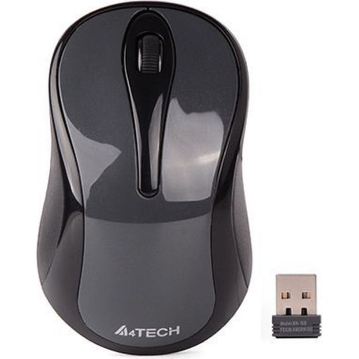 Мышка A4Tech G3-280NS Silent Wireless Glossy Grey Фото