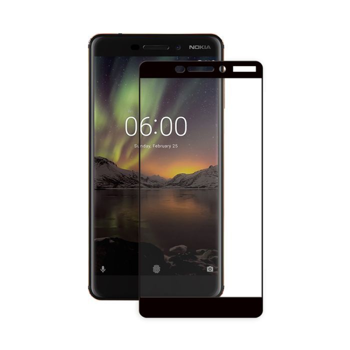 Стекло защитное PowerPlant Full screen Nokia 6.1, Black Фото