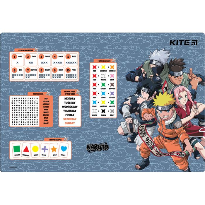 Подкладка настольная Kite Naruto 42,5х29 см Фото