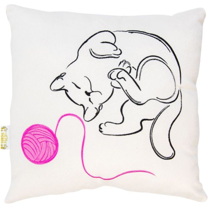 Мягкая игрушка Tigres Подушка Котик з клубком Фото