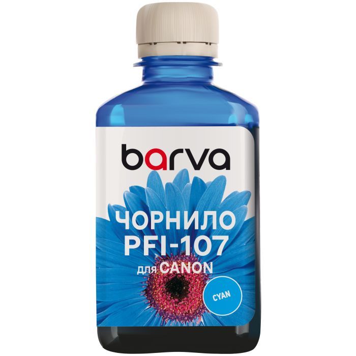 Чернила Barva Canon PFI-102/107 180ml C Фото