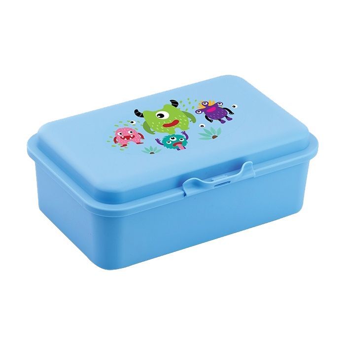 Ланч-бокс детский Economix MONSTERS 750 мл, блакитний Фото