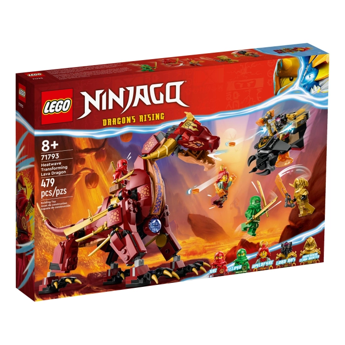 Конструктор LEGO Ninjago Вулканический Дракон, трансформирующий Хитвейва 479 деталей (71793)